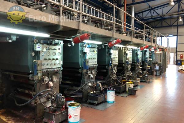 CERUTTI Rotogravure printing press. Geared rotogravure printer