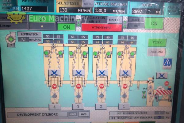 CERUTTI Rotogravure printing press. Geared rotogravure printer