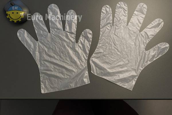 Ming Jilee PE gloves making machine.